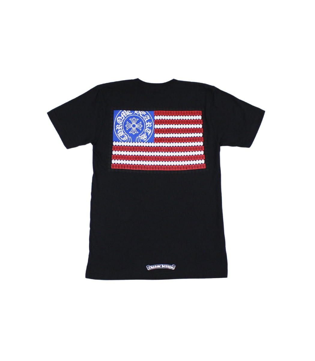 Chrome Hearts American Flag Dagger T-shirt - Black - Upto 30% Off