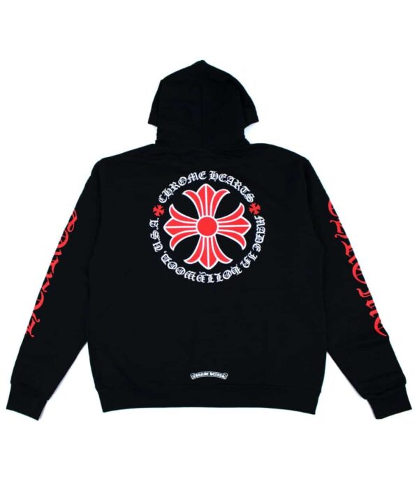 Chrome Hearts Made In Hollywood Plus Cross Zip Up Hoodie - Black