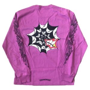 Chrome Hearts Matty Boy Spider Web Long Sleeve - Purple