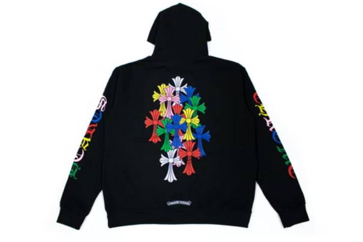 Chrome Hearts Multi Color Cross Cemetery Hoodie - Upto 30% Off