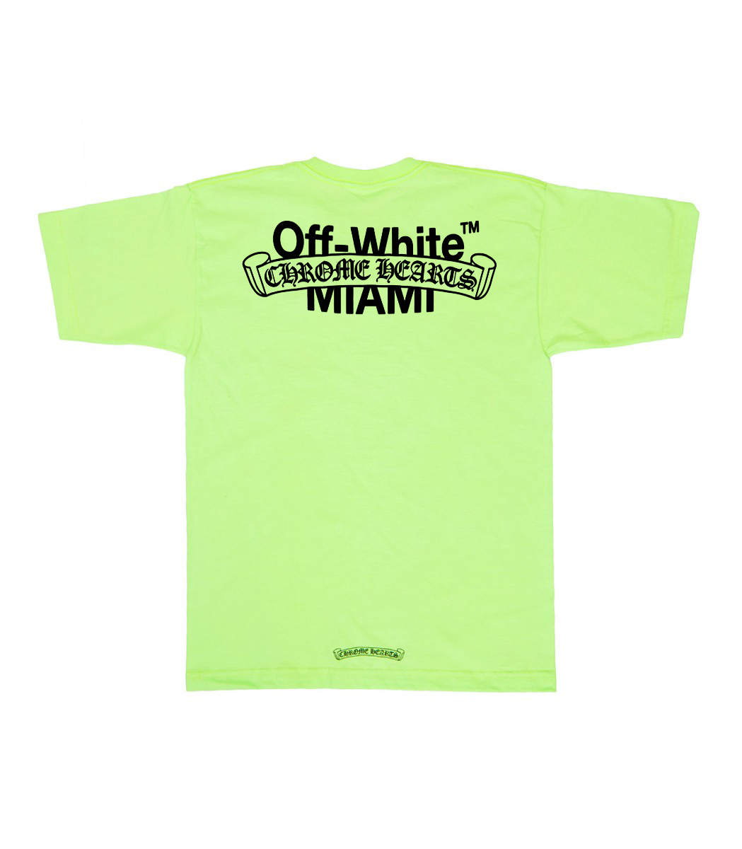 Off-White x Chrome Hearts orange sweatshirts drop in Miami today