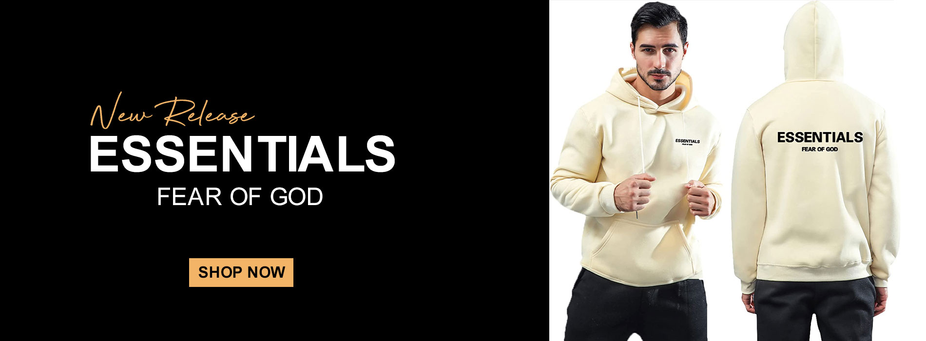 Essentials Clothing, Essentials Hoodie. Black Essentials Hoodie